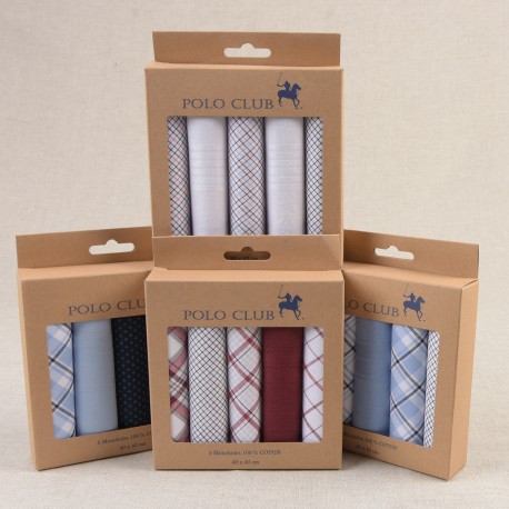 stephanoise M6929 - MOUCHOIRS 100% COTON *5P