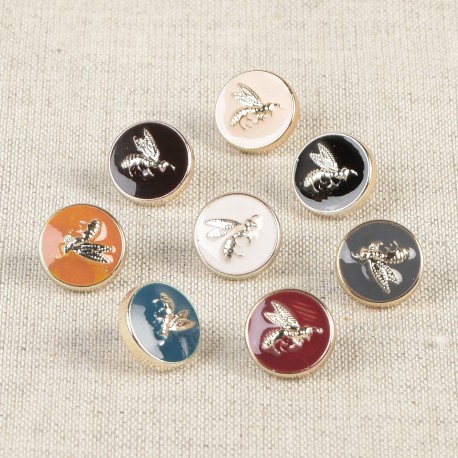 stephanoise M50318 - BOUTON ABEILLE LAQUÉ