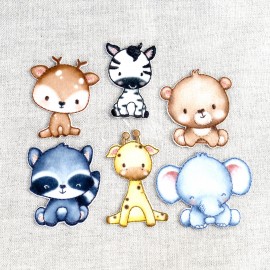 S MOTIF LITTLE CUTE ANIMALS