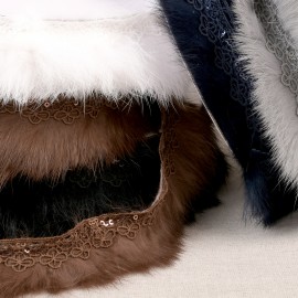 GLITERRY GUIPURE ON FUR