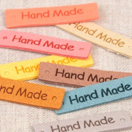 ETIQUETTE HANDMADE 40x10mm *8