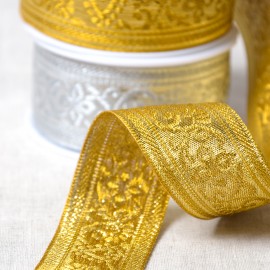 metallic Jacquard trim