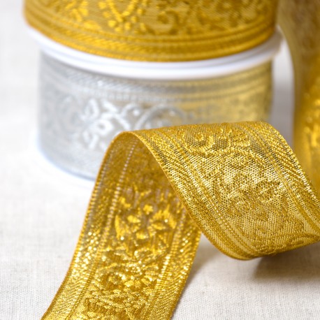 stephanoise S4680 - GALON JACQUARD METALLIQUE