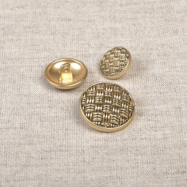 BOUTONS METAL MOTIF TISSAGE