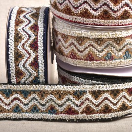 Embroidered trim with sequins