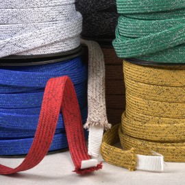 Mottled braid for bag handles