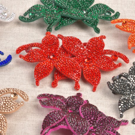 stephanoise M8924 - FLEUR BROCHE STRASS