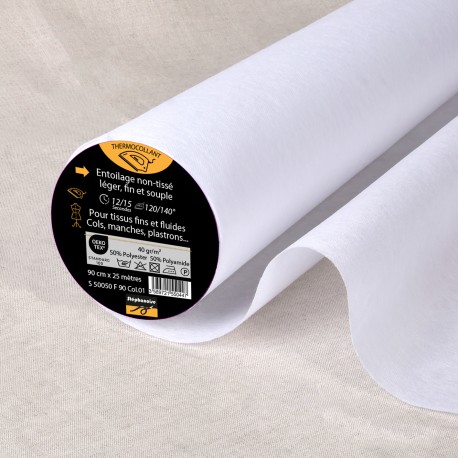 ﻿stephanoise S50050 - TOILE THERMOCOLLANTE NON TISSEE FINE 40 G/M2
