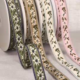 Jacquard trim with edelweiss