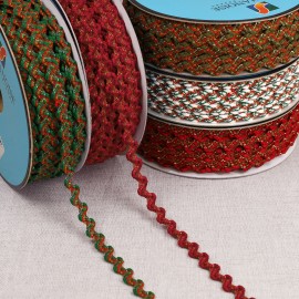 Ric Rac Ribbon Metallic Multicolor