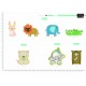 M MOTIF CUTE ANIMALS