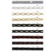 Metallic chevron trim