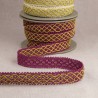 metallic criss-cross braid