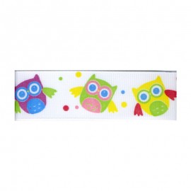 PRINTED RIBBON "OWLS"25MM