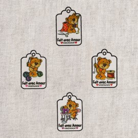 M Motif "Fait avec amour"