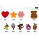 M Motif fluffy bear