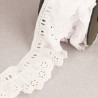 BRODERIE FRONCEE SUR PASSE RUBAN