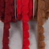 Synthetic fur pompom trim