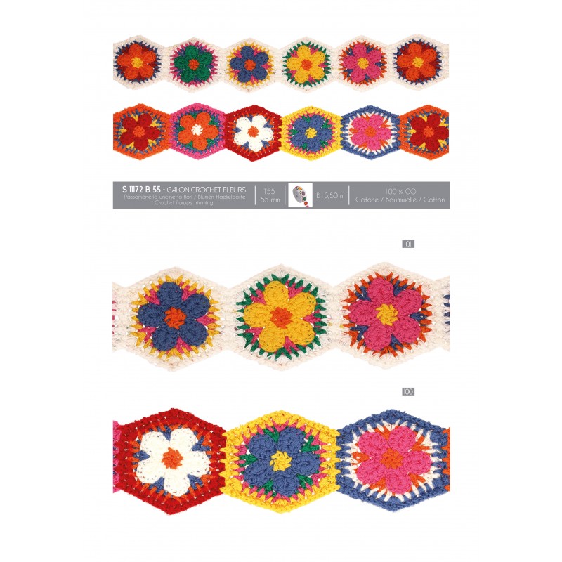 GALON CROCHET FLEURS Stephanoise Mediac GALON CROCHET FLEURS Stephanoise Mediac