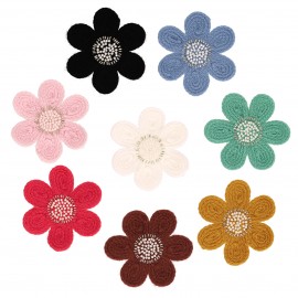 patch crochet flower