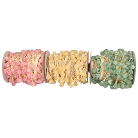 Fransenborte mit Perlen