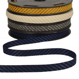 Two-tone striped trim