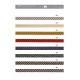 Two-tone striped trim
