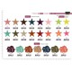 S STAR MOTIF GOLD/SILVER