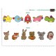 S Motif little cute animals
