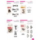 BOW-TIE FASTENERS *2 SETS