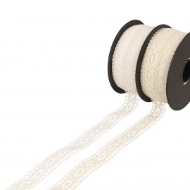 Cotton lace between two