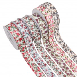 nastro in sbieco floreale piegato