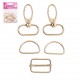 SET ANNEAU ET BOUCLE (2*D 1*RECTANGLE 2*BOUCLES)