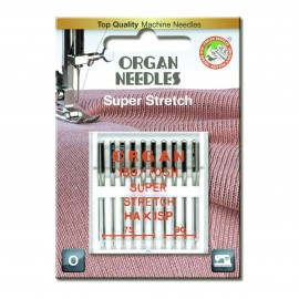 Organ Super Stretch needles assorted pack of 10