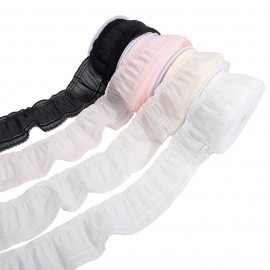 Voile-Plissee mit Stickerei