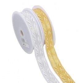 Bordura jacquard a spiga