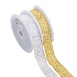 Gallone jacquard cuori