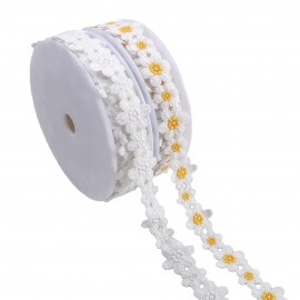 Floral guipure lace trim