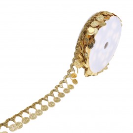 Galone con frange e paillettes
