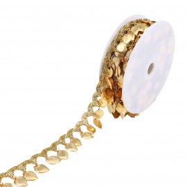 GALON FRANGE FEUILLES