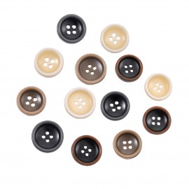 BOUTON PLASTIQUE 4 TROUS