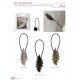 LEAF MAGNET METAL-LEATHER