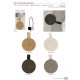 ROUND RICE HUSK MAGNET