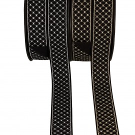 Metallic cross-shaped elastics