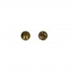 Round metal button