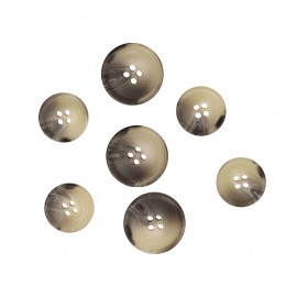 BOUTON 4 TROUS MARBRÉ FONDU