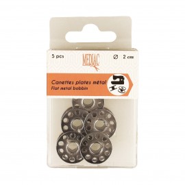 Flat metal bobbins *5pcs