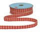 Two-tone checked trim