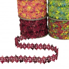 Blumenborte mit Farbverlauf