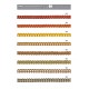Scalloped trim with gold edge
